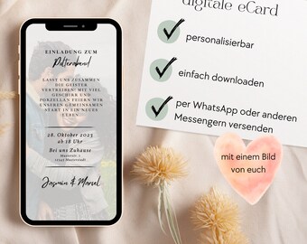Digital invitation stag party, eCard invitation bachelor party, bachelor party invitation WhatsApp, personalizable digital invitation