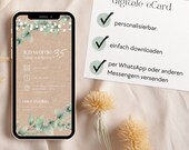 Digitale Einladung Geburtstag, personalisierbare Geburtstagseinladung digital, Einladung zum Versenden, eCard Einladung Geburtstag