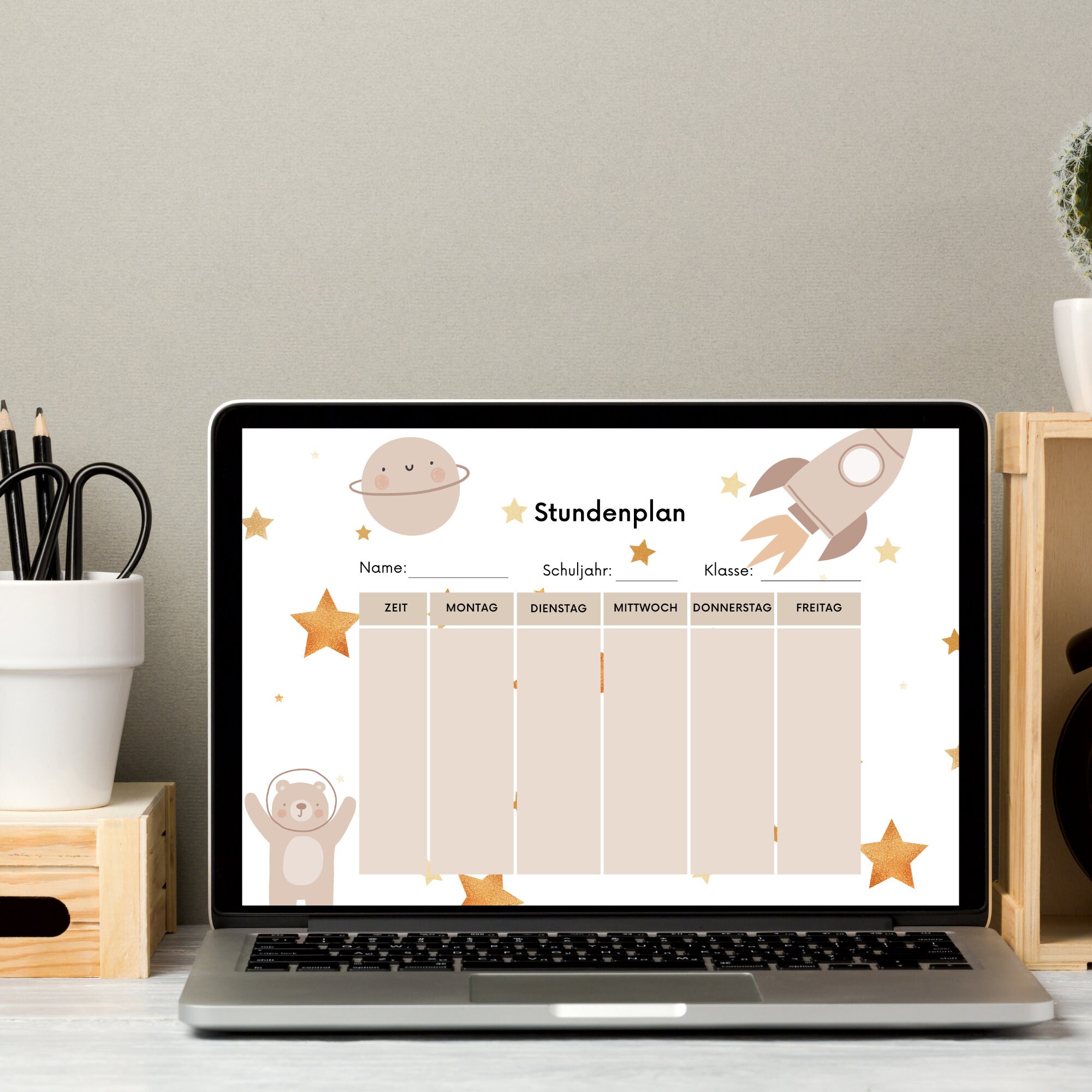 Stundenplan zum Ausdrucken, Stundenplan Download, Stundenplan DIN A4