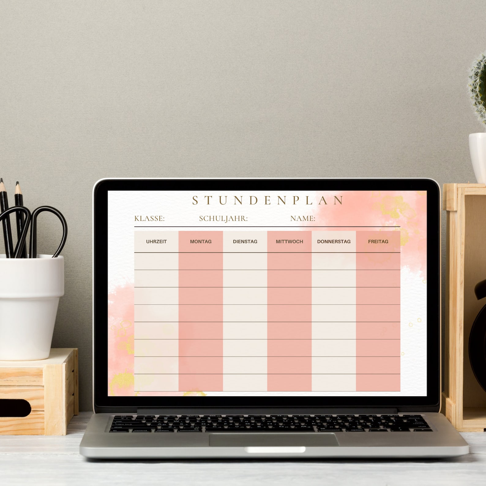 Stundenplan zum Ausdrucken, Stundenplan Download, Stundenplan DIN A4