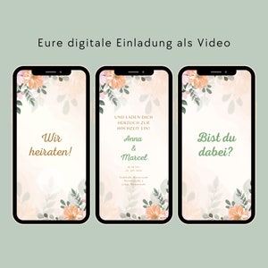 Digital wedding invitation, digital invitation save the date, animated wedding invitation, wedding invitation video, WhatsApp invitation