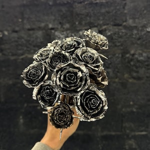 Handcrafted metal rose sculpture | romantic and delicate gift or decoration