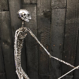 Warrior stainless steel sculpture - handmade collection of unique art