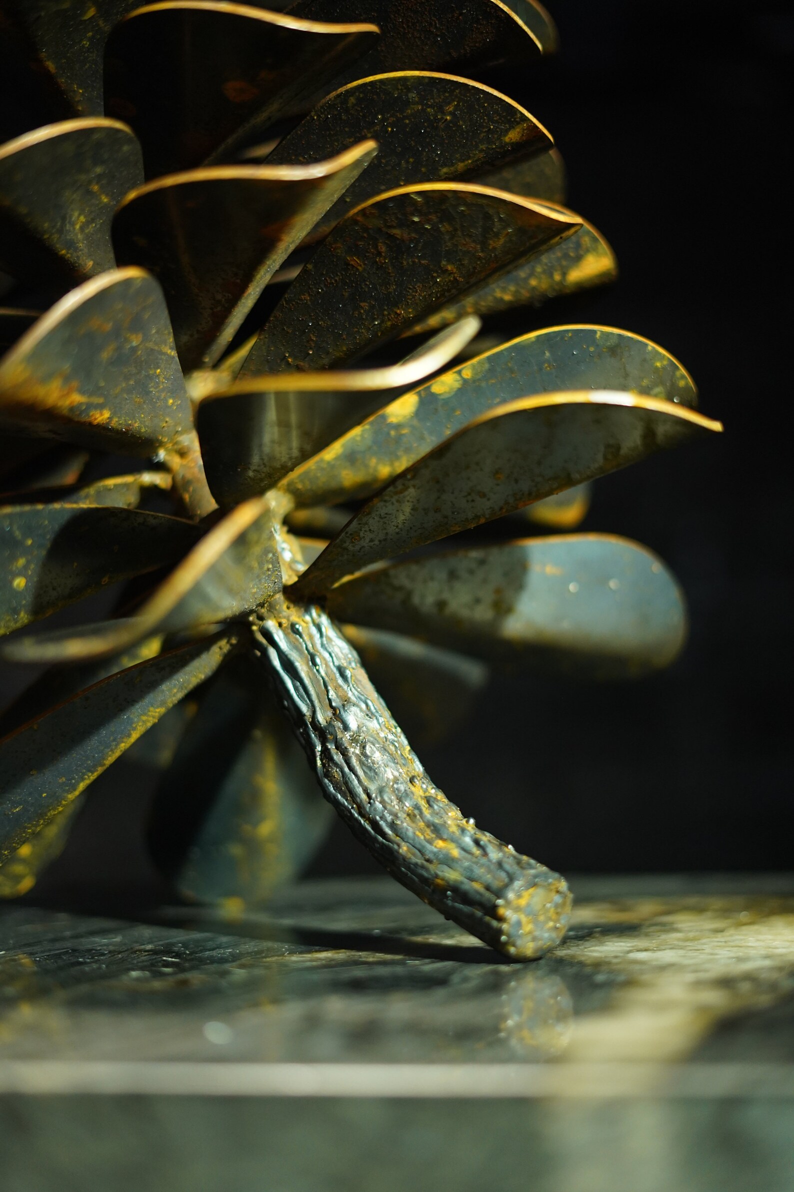 Pine Cone Rusty Sculpture, Garden Art, Garden Decorations, Metal ...