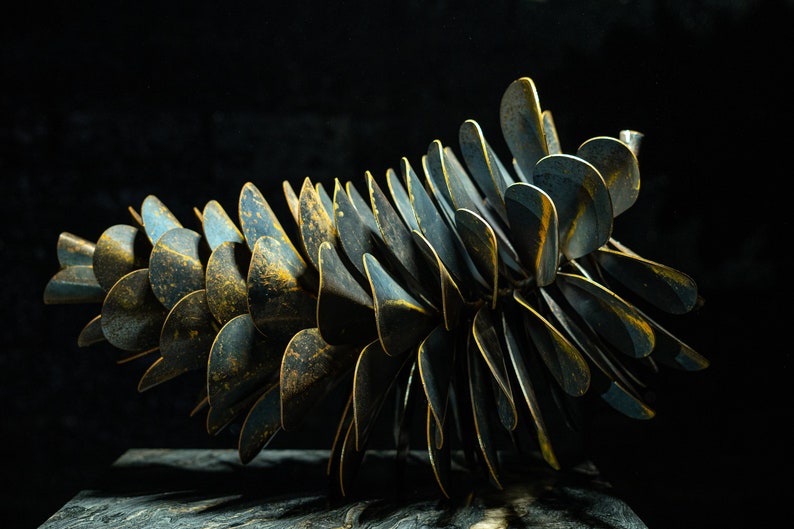 Pine Cone Rusty Sculpture, Garden Art, Garden Decorations, Metal ...