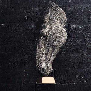 Handcrafted Welded Metal Sculpture – Horse Head Bust | perfect art for your home