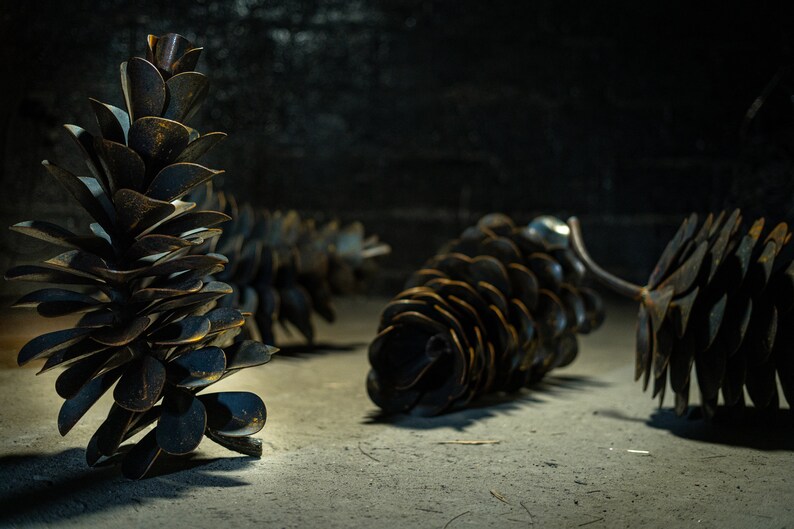 Pine Cone Rusty Sculpture, Garden Art, Garden Decorations, Metal ...