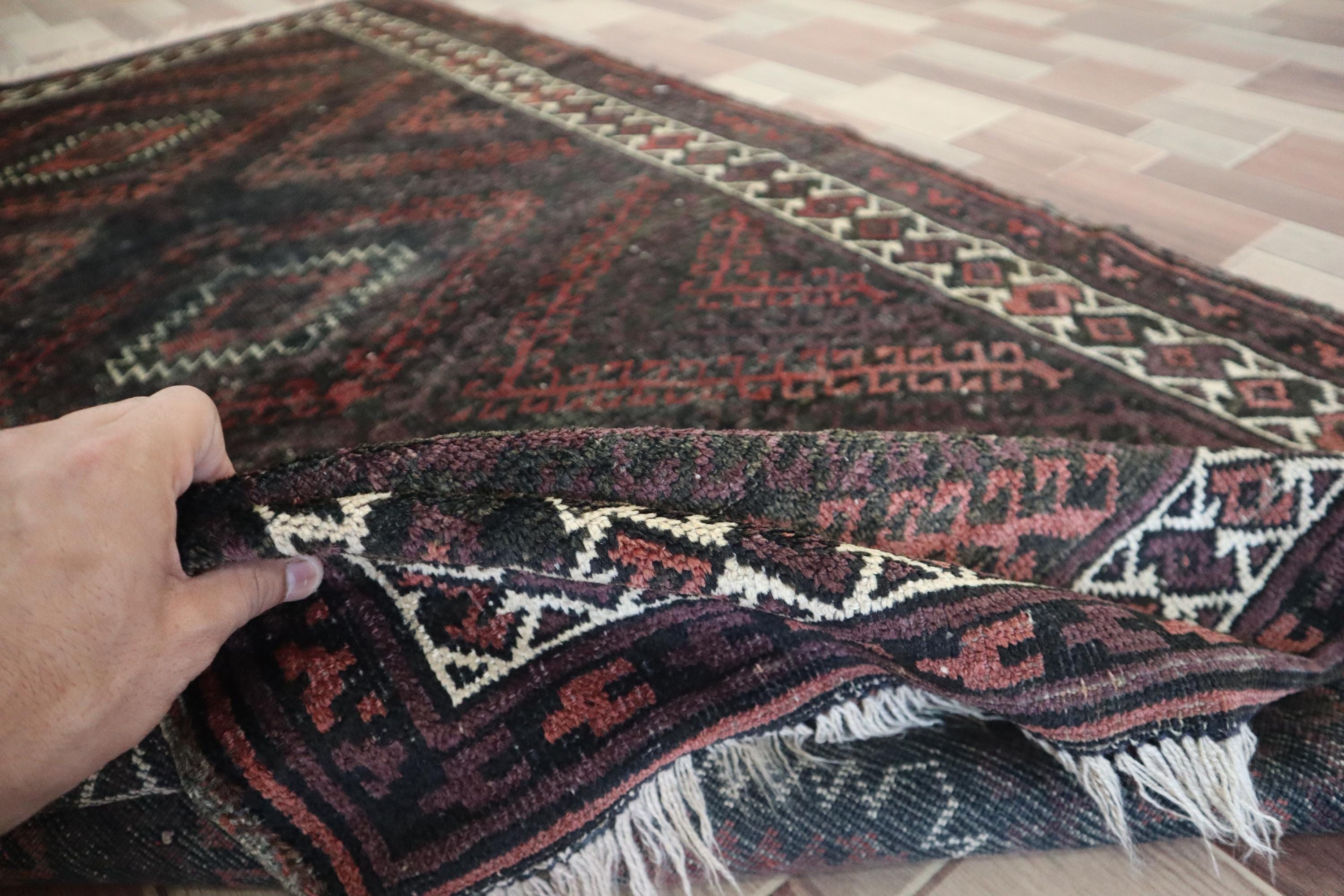 ヴィンテージラグ　トルクメン　スモールラグ ヴィンテージラグ トルクメン スモールラグ 116×85cm トルクメンラグ