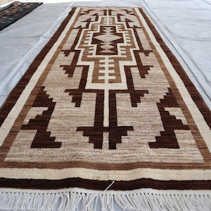 Persian Collectors Piece 2&#39;10x8&#39;5 FT Kazak Runner Rug, Afghan Caucasian Handmade Wool Soft  Kazak Runner, Luxury Brand New Entryway runner