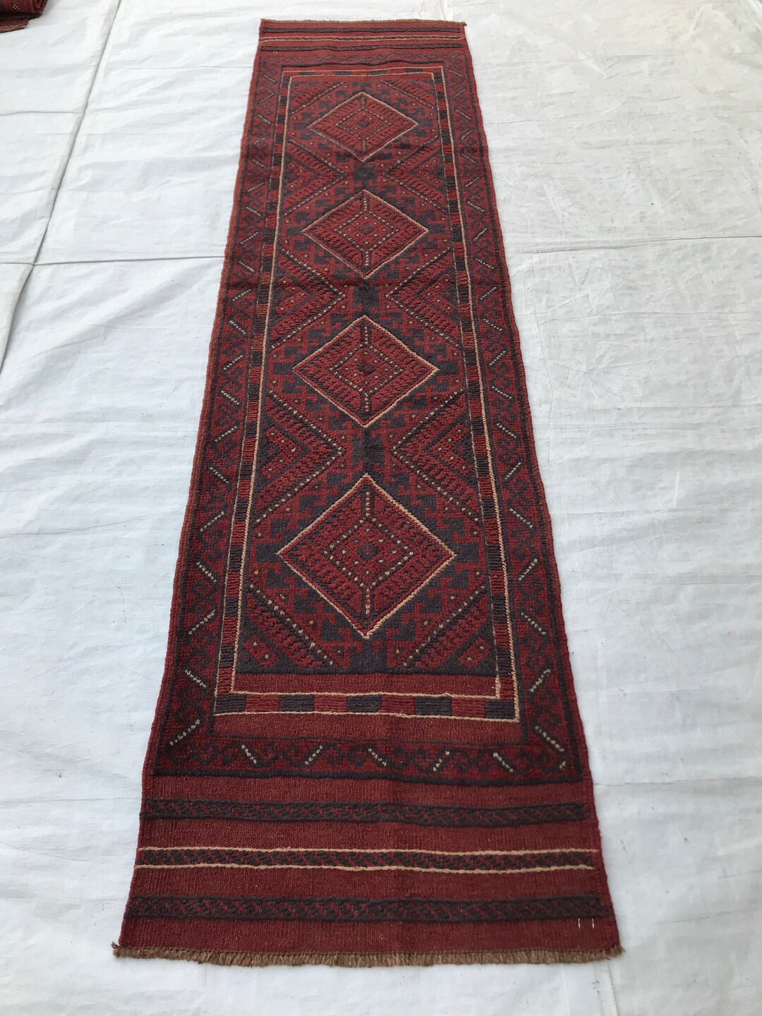 Oriental Hallway Runner Rug 2'0x8'2 Ft Afghan Mushwani Etsy