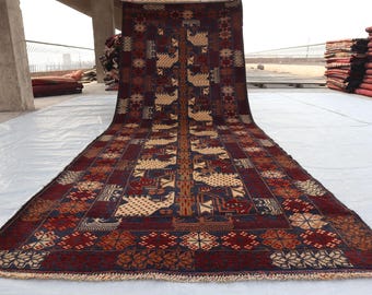 Alfombra Baluchi vintage de 3'6 x 9'4 pies, alfombra auténtica Baluchi hecha a mano, alfombra de gran calidad, alfombra tribal Baluch descolorida, alfombra decorativa para el hogar
