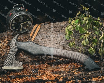 Regalo para él- VIKING AXE- Hacha vikinga Ragnar personalizada, hacha barbuda hecha a mano personalizada, hacha vikinga de fantasía, regalo para Navidad, regalo para él