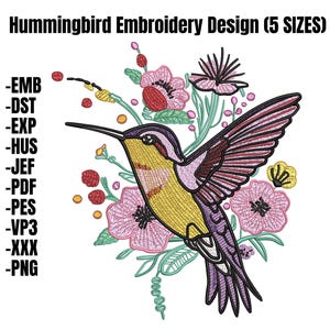 BIRD OF THE Month - June Hummingbird Bundle - Sewing