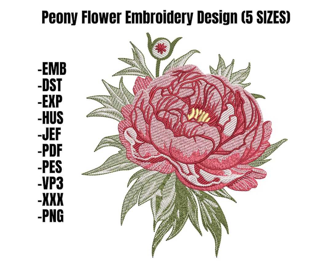 Flowers Forever Embroidered Crop Peony
