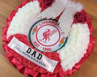 50cm Liverpool lfc football club wreath funreal tribute memorial