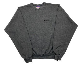 Sweat-shirt gris pour hommes Champion vintage