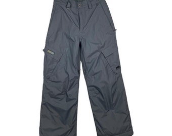 Helly Hansen Vintage Youth's Grey Padded Waterproof Trousers With Vented Inner Thigh