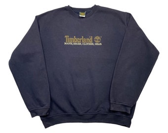 Sweat-shirt bleu marine pour homme Timberland vintage