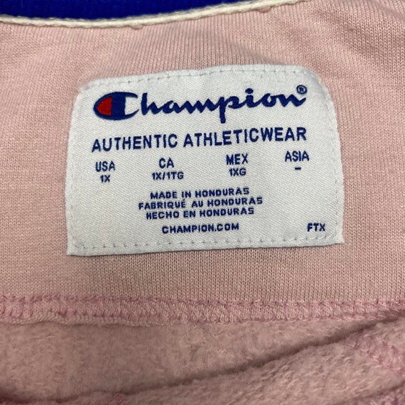 Champion Vintage Pale Pink Spellout Sweatshirt - image 4