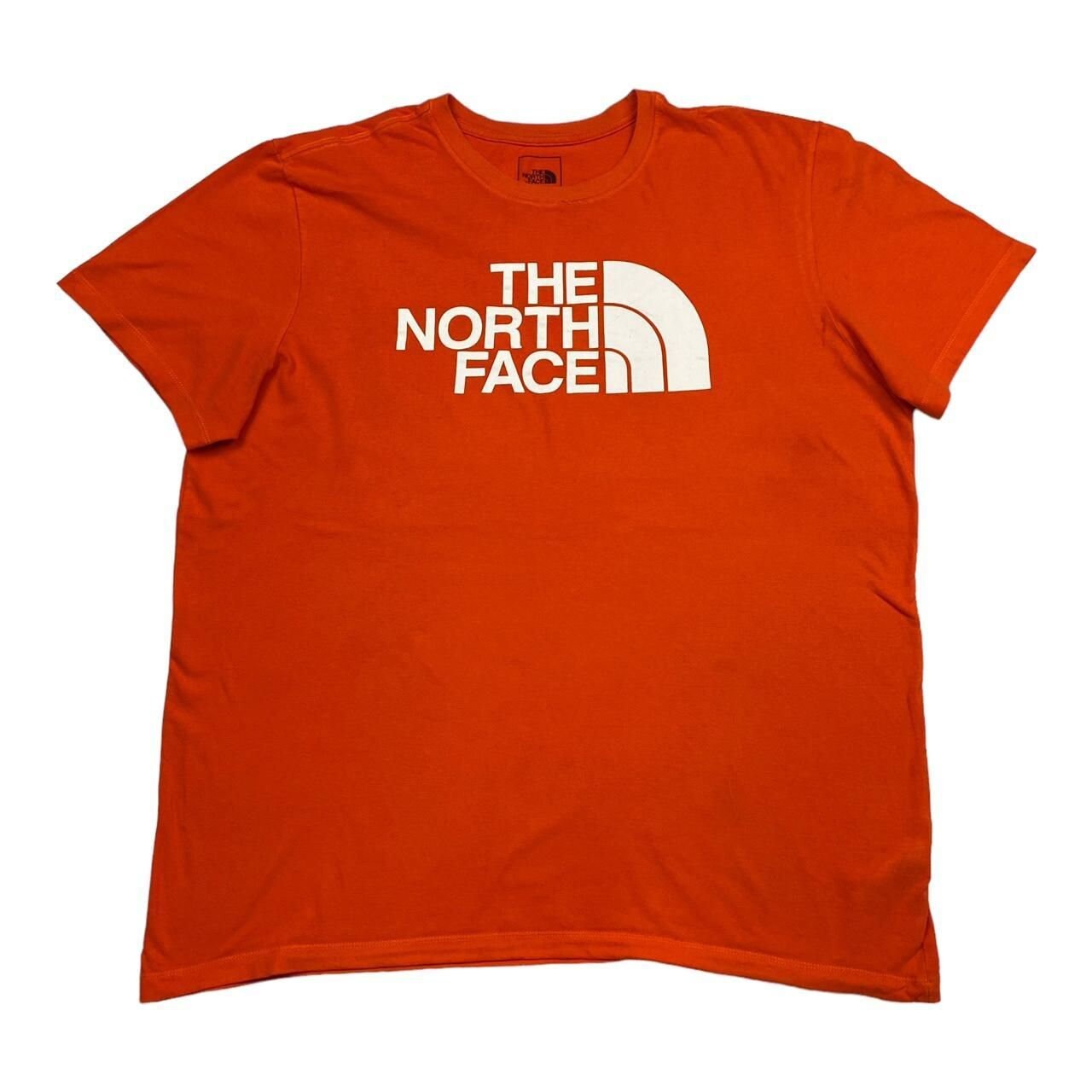 The North Face A5 Red & Orange Cropped Tank Top Built In Bra Size XL