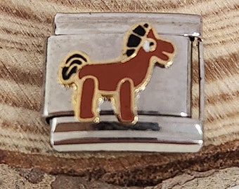 New cute donkey animal jack ass Italian Charm 9mm Bracelet Link