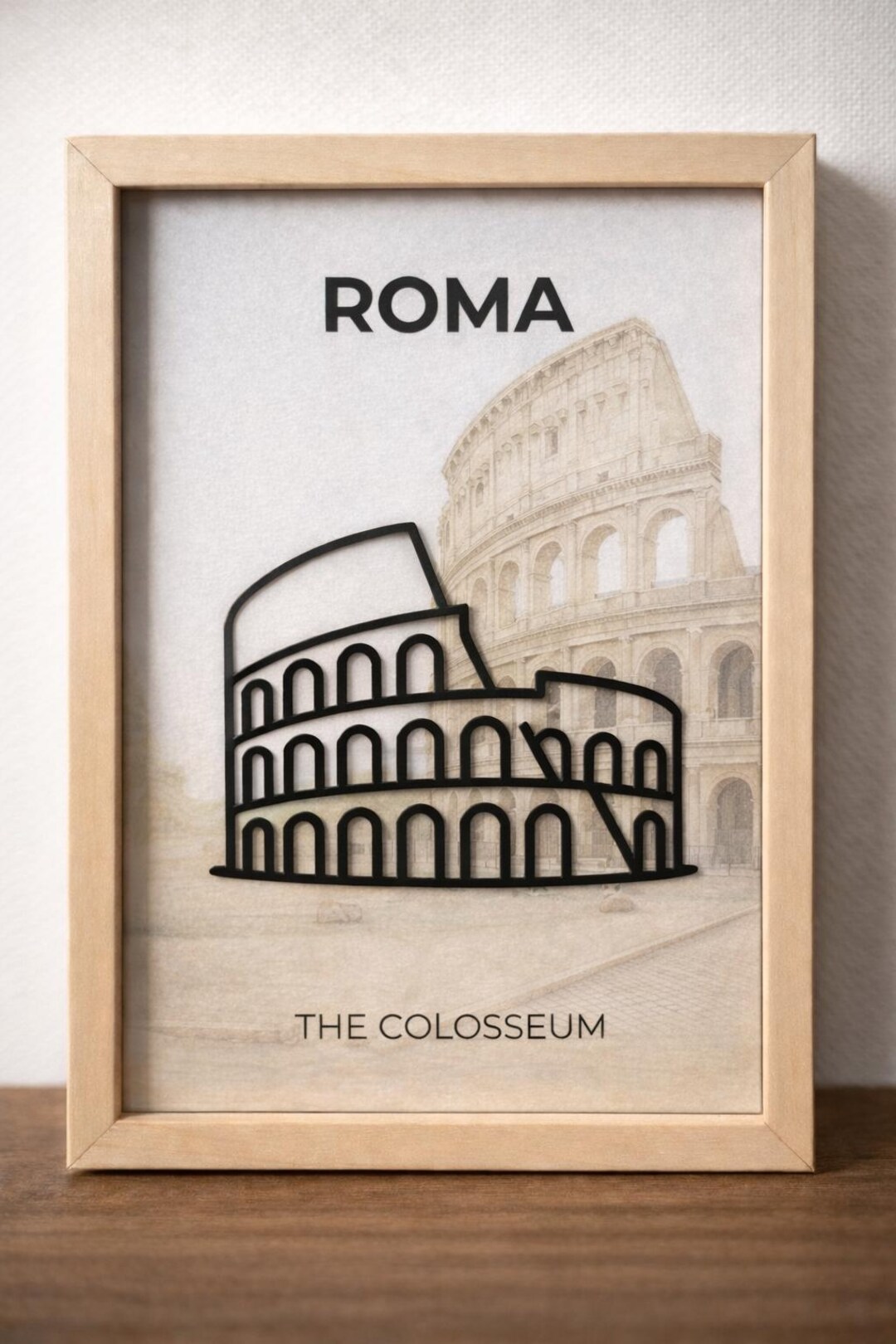 Frame Rome Style 3D Colosseum Rome Frame With NFC | Customizable – Relive Your Memories ...
