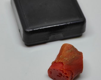 Rama de coral rojo italiano natural: piedra preciosa sin pulir (15 quilates)