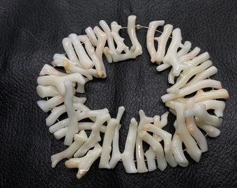 Japanese White Coral Branch Sticks: Natural Jewelry Making Supplies