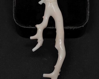 68MM Natural Pink Coral Japanese Branch : Polished Loose Gemstone