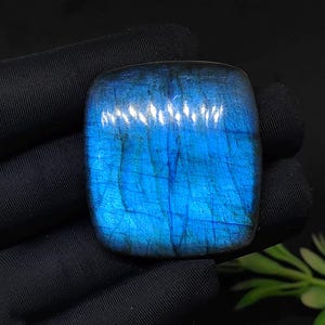 AAA+ Quality Natural Blue Labradorite Square Cabochon Flat Back Calibrated Wholesale Gemstones Fire Cabochon Handmade Polished Gemstone