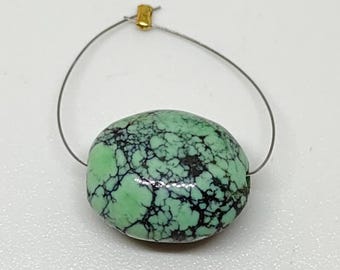 Natural Turquoise Oval Beads, Tumbled Gemstone (16/14/10mm)