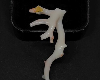 Underwater Coral Tree !!! Natural Japanese White Coral Branch: Polished Loose Gemstone