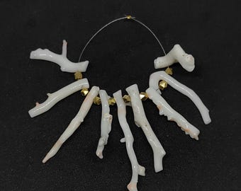 AAA Japanese White Coral Branch Sticks: Natural Jewelry Making Supplies