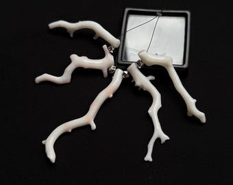Undyed White Coral Japanese Stick Beads-100%Natural Milky AAA Quality Beads , Jewelry Making Supplies