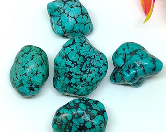 AAA Quality Blue Turquoise Rough Nugget Beads (20-25mm, 150 Carat)