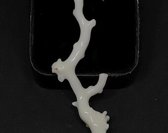 Rare Japanese White Coral Branch – Polished Gemstone (75mm)