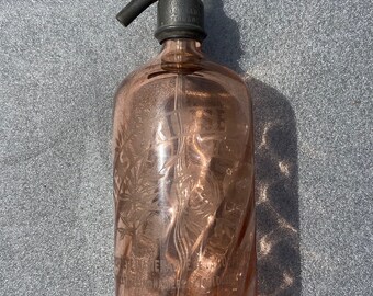 French Pink Siphon from Le Sterilise from Toulouse, 1920s-1940s