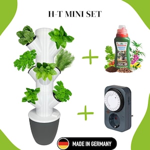 Hydroponic tower / Hydroponic system / Hydroponic tower / hydroponic system / Indoor / Outdoor / H-T Mini Set herb version