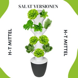 Nymora H-T Medium 3 Salad Version / Hydroponic Tower / Hydroponic System / Hydroponic tower / hydroponic system / Indoor / Outdoor