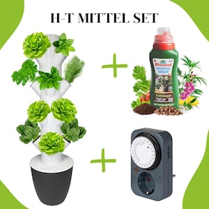 Hydroponic tower / Hydroponic system / Hydroponic tower / hydroponic system / Indoor / Outdoor / H-T Medium Set Salad Version