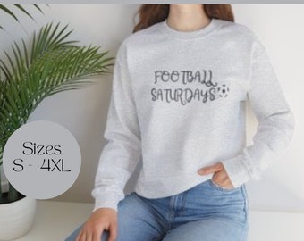 Football Saturdays Sweater, Mum Dad Parents Life Sweatshirt, Footie Soccer Jumper, Grassroots Top, Weekend Season Supporter, Gifts Presents.