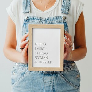 Woman, Women Empowerment, Positivity, Mindset, Saying, Quote, Minimalist, Self Print, Poster, Digital Print, Female, Power, Strength