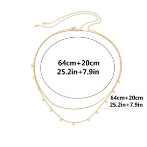 2pcs Disc Decor Waist Chain image 6