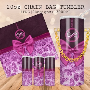 Fashion design tuimelaar wrap, roze ontwerp sublimatie sjabloon, kettingtas 20 oz tuimelaar, luxe design luipaard wrap met strik, glitter wrap