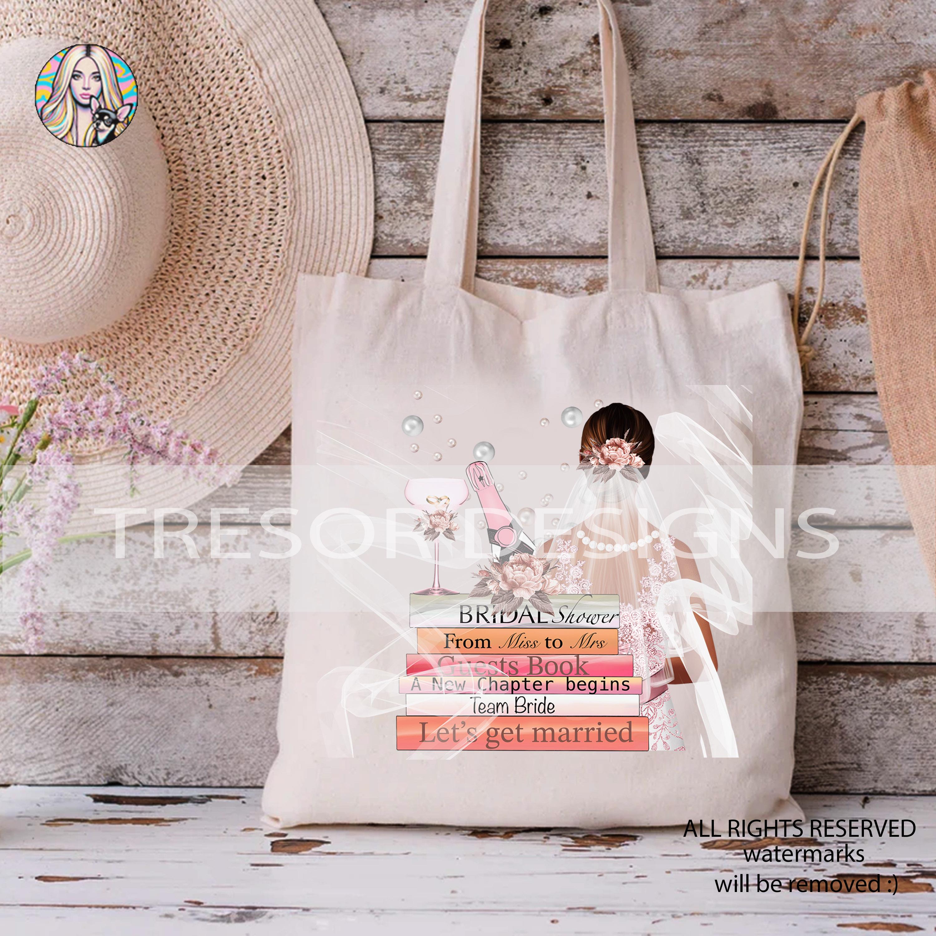 Bridal Books Clipart: Wedding Stack PNG, Team Bride Graphic (digital ...