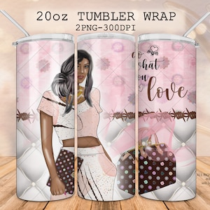 Business Frau Becher PNG, Mädchen Boss Wrap PNG, Boss Babe Nahtlose Design PNG, 20 Unzen Mode Mädchen Sublimation Grafik