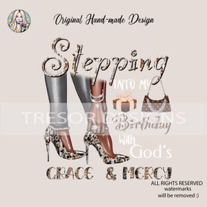 Luxus, Geburtstagskönigin Design mit Handtasche und Geschenkbox png, Glam Chic png