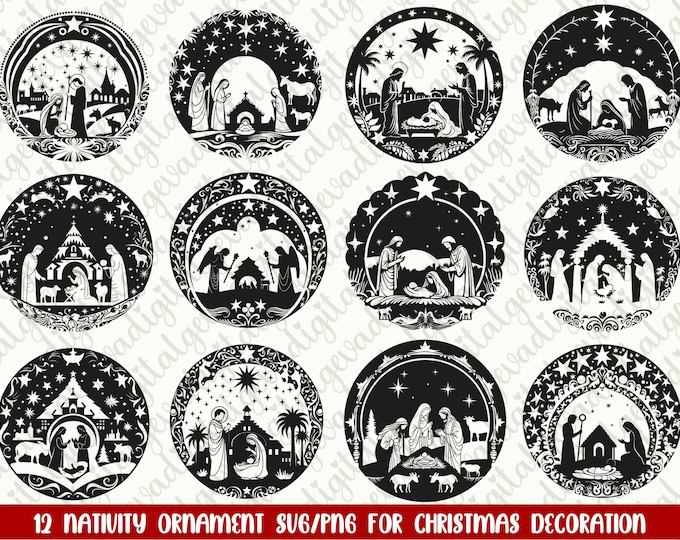Nativity SVG Bundle / Cut File / Cricut / Commercial Use / Nativity ...