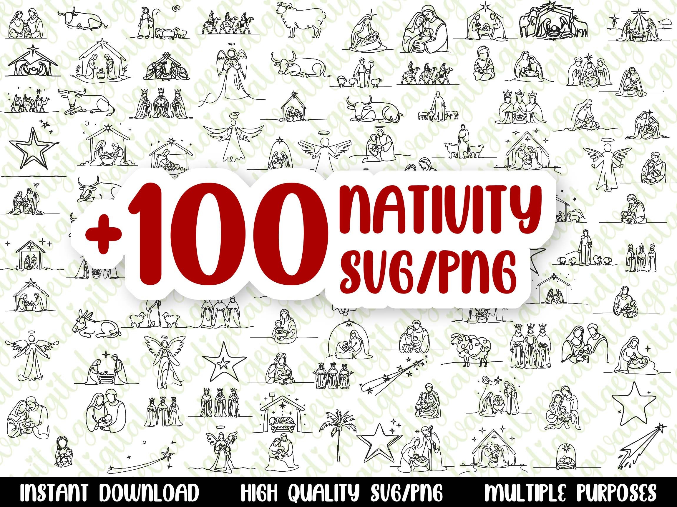 Nativity SVG Bundle / Cut File / Cricut / Commercial Use / - Etsy Canada