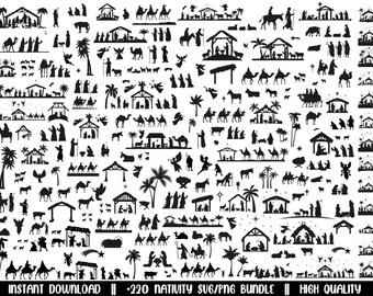 Nativity Family SVG Bundle / Cut File / Cricut / Commercial Use ...